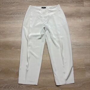 Lafayette‎ 148 New York Silk Blend Wide Leg Pants Women's 8 Color Beige
